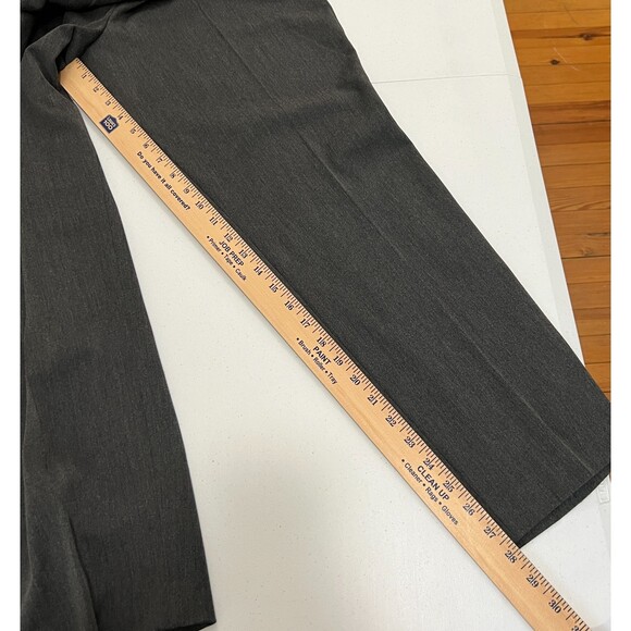 Talbots Petites Charcoal Gray Stretch Dress Pants Side Zipper - Women's 14 P - Picture 9 of 11